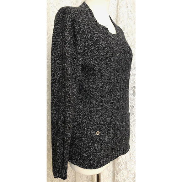 Karen Scott Women's Size M Brown Crew Neck Pullover Sweater 2 packets Pre-Owned - Picture 1 of 8